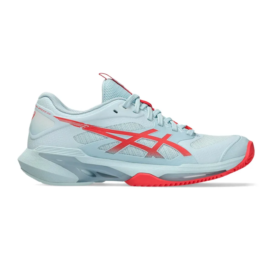 ASICS Solution Speed FF 4 Sandplatzschuh Damen - hellblau, neonpink