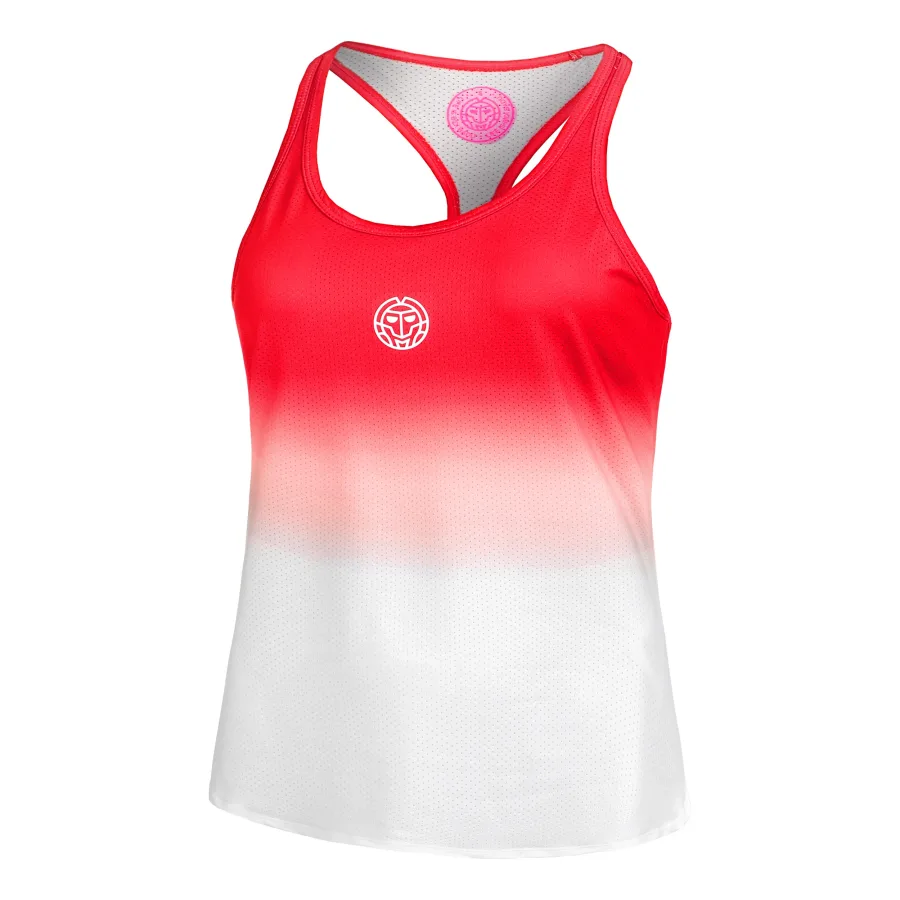 BIDI BADU Crew Gradiant Tank-Top Damen-Rot,Weiß