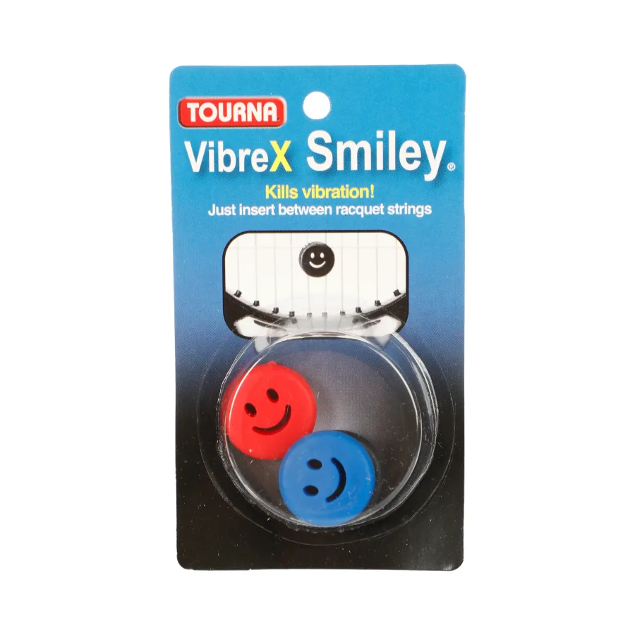 Tourna Vibrex Smile Dämpfer 3er Pack-Rot,Schwarz