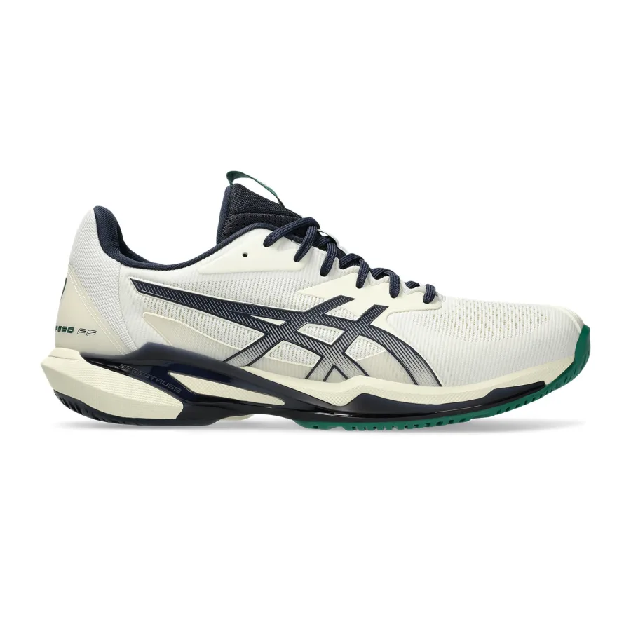 ASICS Solution Speed FF 3 Allcourtschuh Herren - creme, dunkelblau