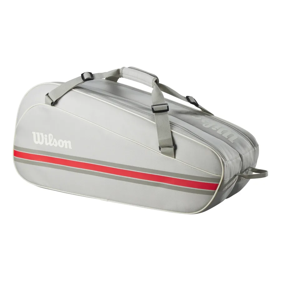 Wilson Wilson Tour Team Schlägertasche 6er - Hellgrau