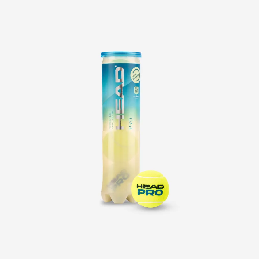 HEAD Tennisbälle - Pro vielseitig 4er-Dose