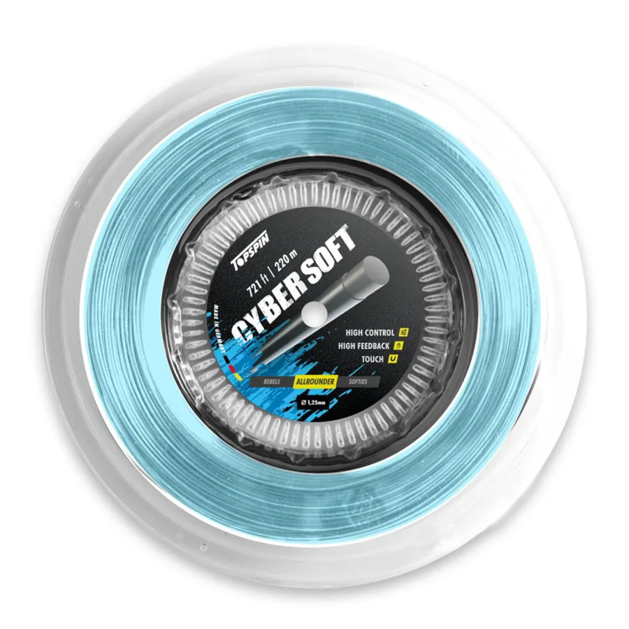 Topspin Cyber Soft Saitenrolle 220m-Hellblau