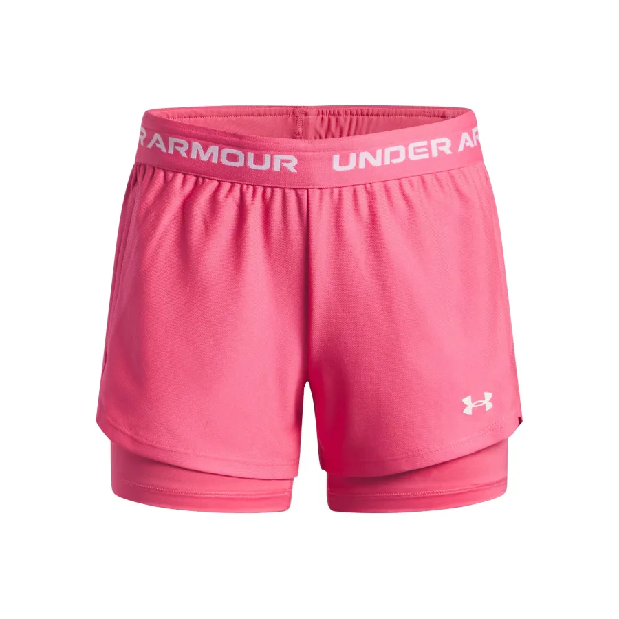 Under Armour Under Armour Tech Play Up 2in1 Shorts Mädchen - Pink, Weiß