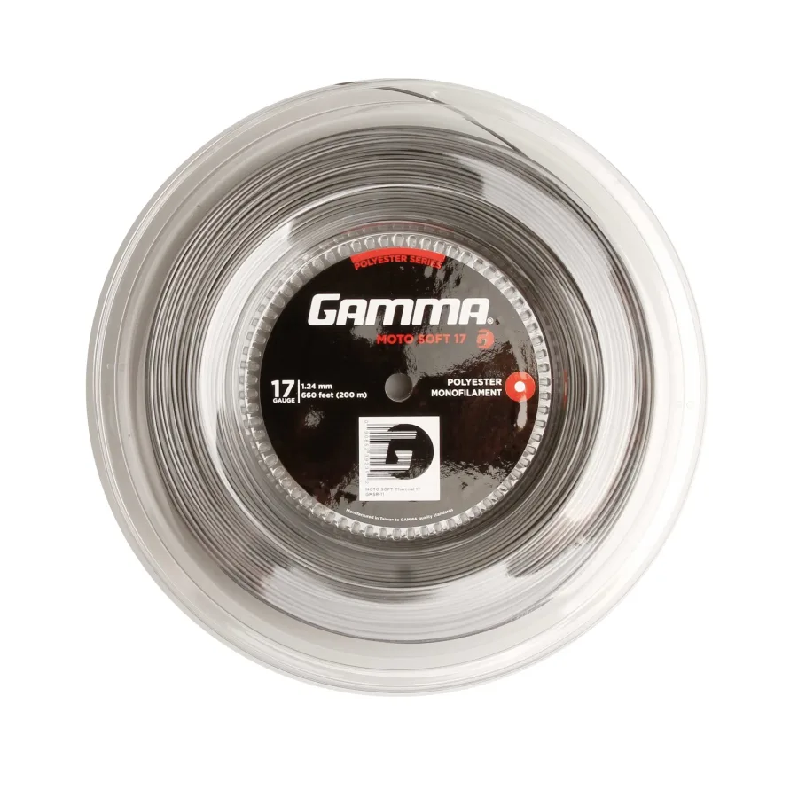 Gamma Moto Soft Charcoal Saitenrolle 200m-Grau