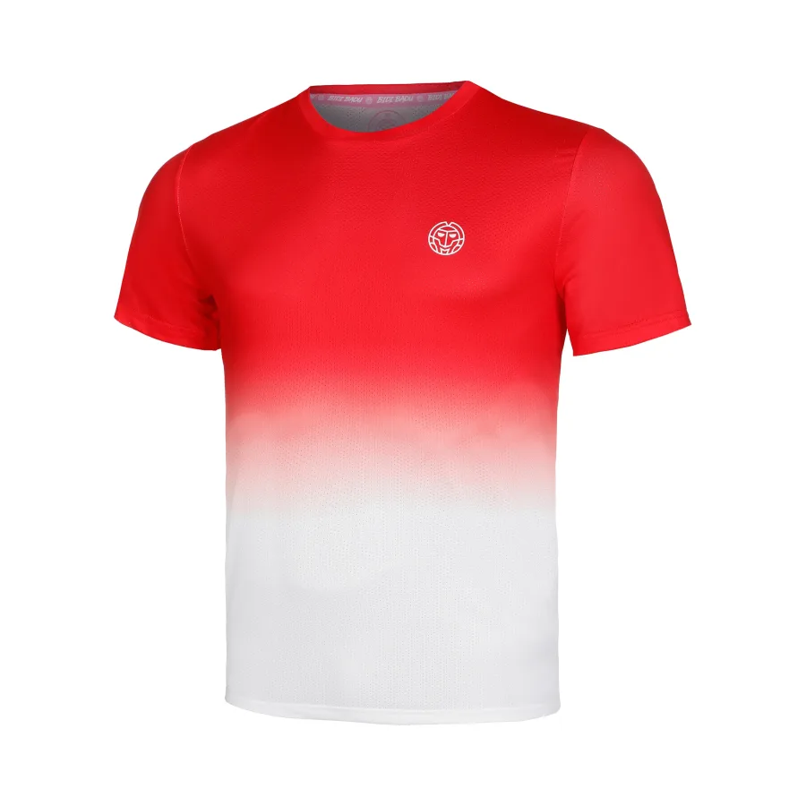 BIDI BADU Crew Gradiant T-Shirt Jungen-Rot,Weiß
