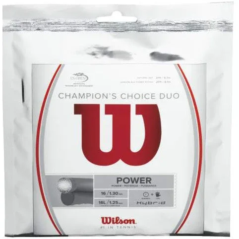 Wilson Champions Choice Duo, silber Saitenset 12,2m - silber