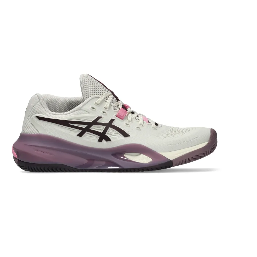 ASICS Gel-Resolution X Sandplatzschuh Damen - creme, lila