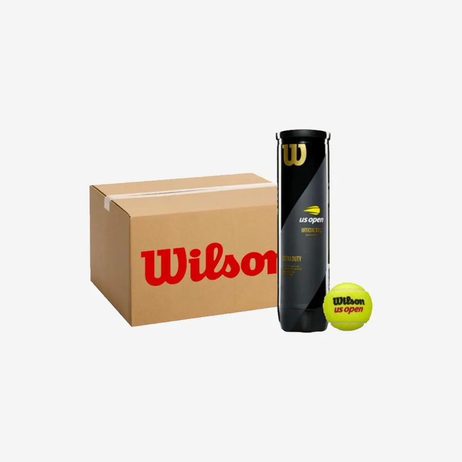 Wilson Tennisbälle - US Open Karton mit 18 4er Dosen gelb