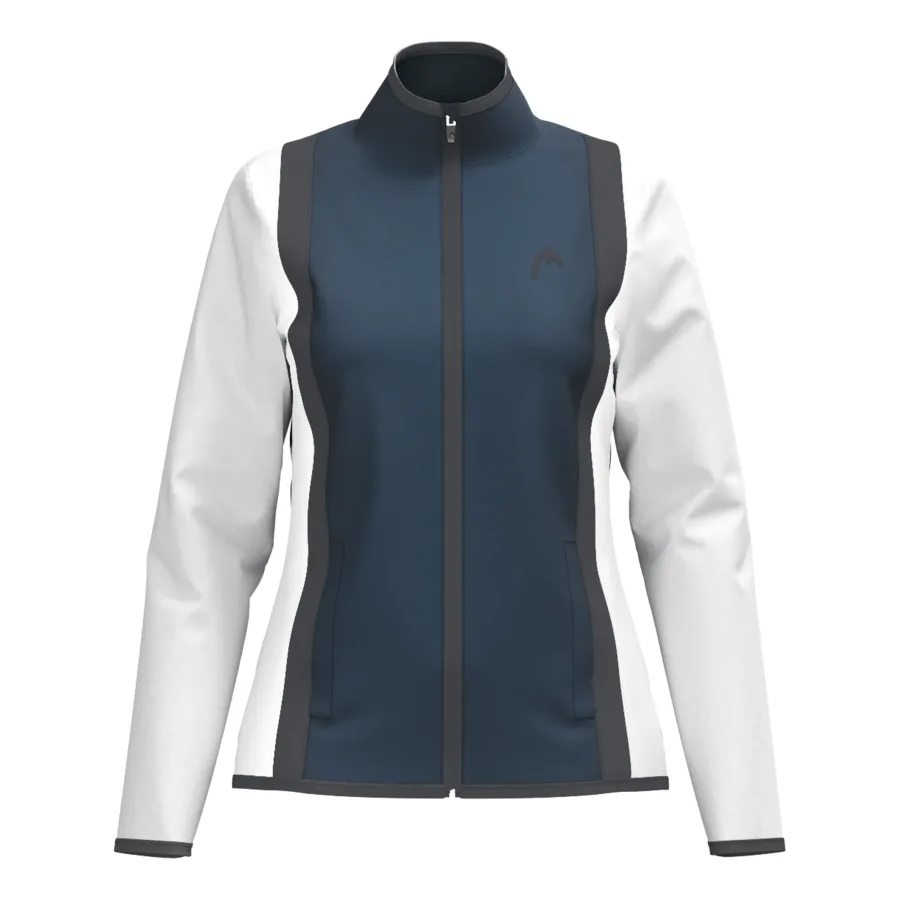 HEAD Club 25 Jacket Women Trainingsjacke Damen-Dunkelblau,Weiß