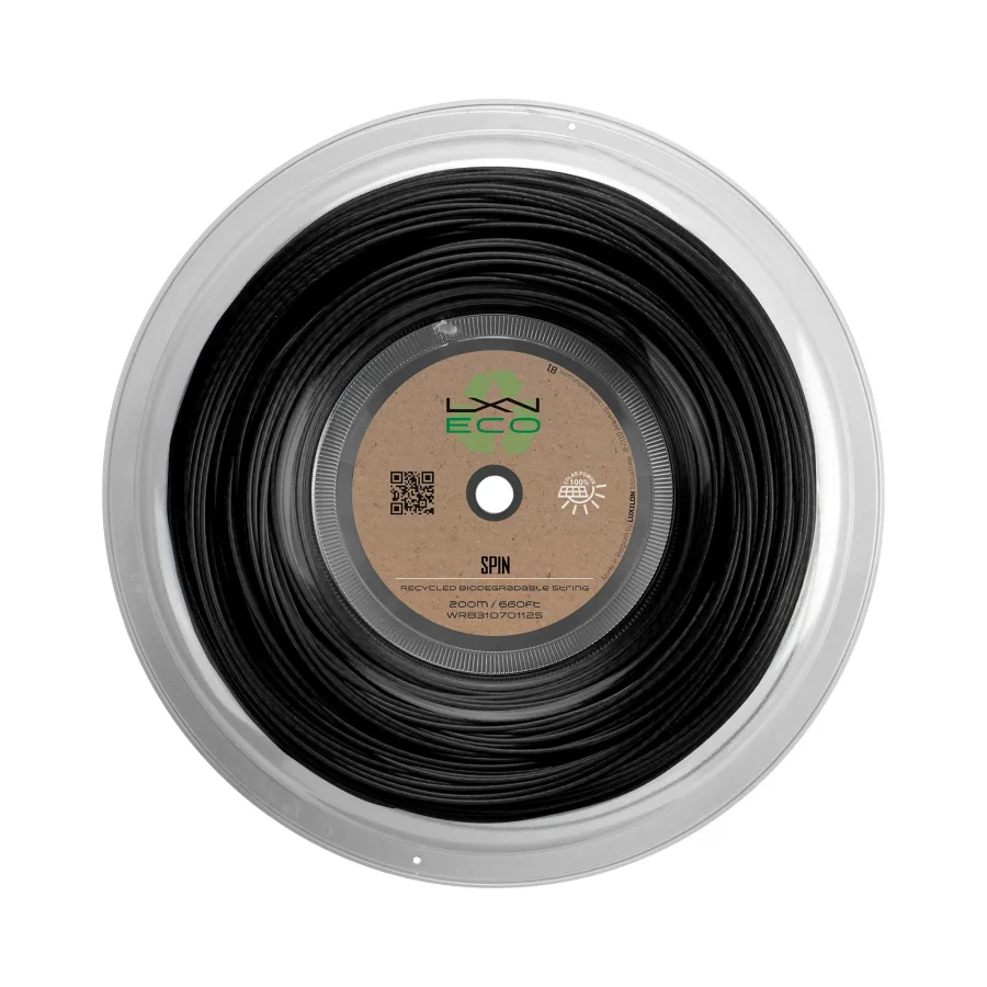 Luxilon Eco Spin Saitenrolle 12,2m-Schwarz