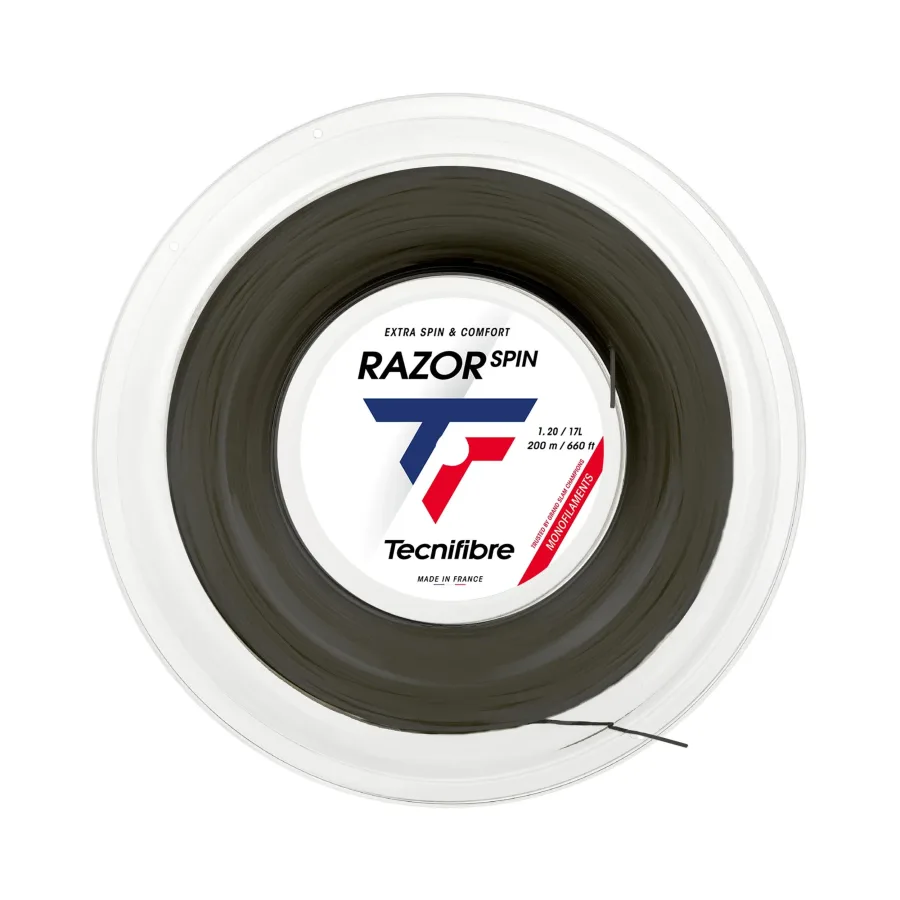 Tecnifibre Razor Spin Saitenrolle 200m - schwarz