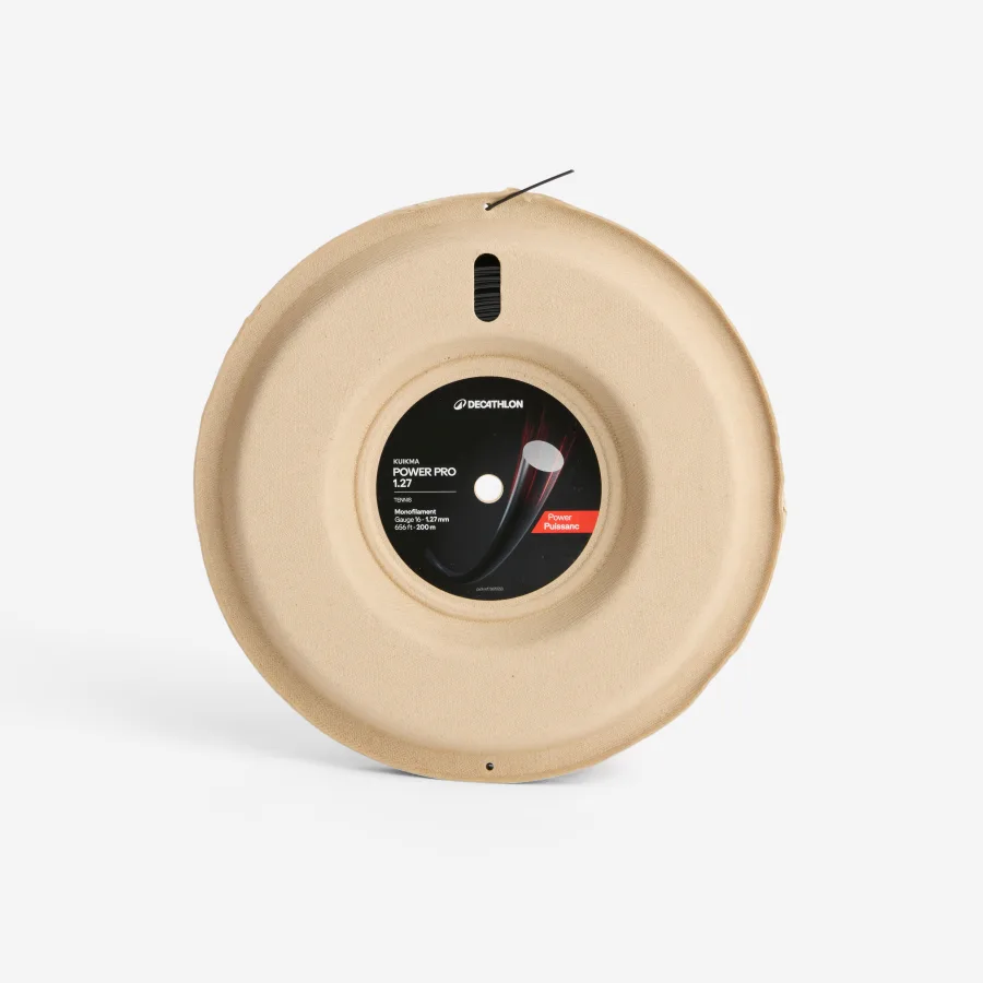 Artengo Monofaser Tennissaite 1,27 mm - TA 990 Power 200 m Rolle schwarz