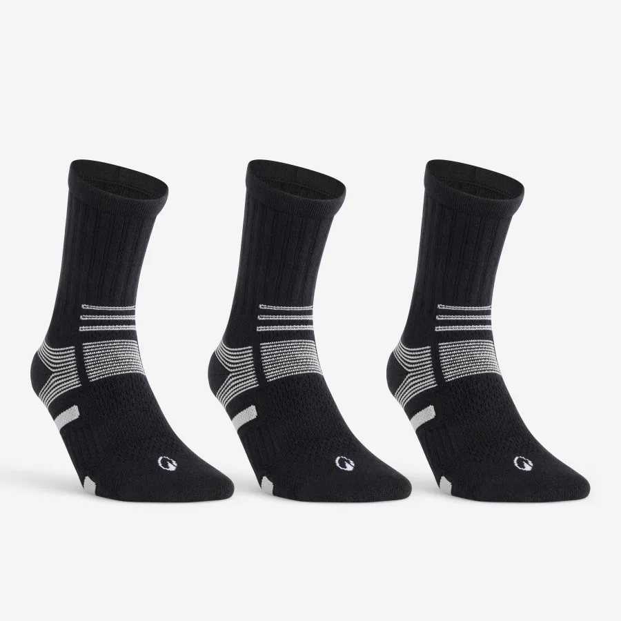 Decathlon Tennissocken High 3er-Pack - RS 560 schwarz/grau