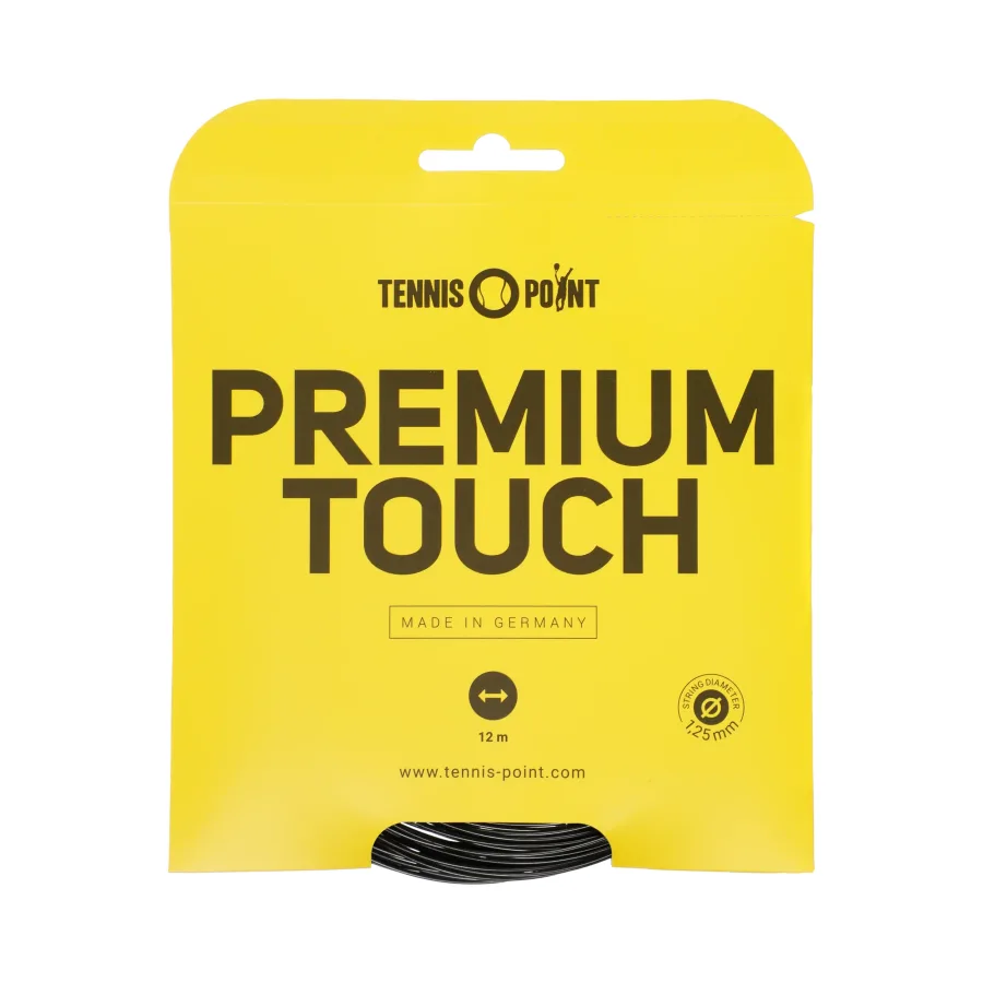 Tennis-Point Tennis - Point Premium Touch Saitenset 12m Schwarz