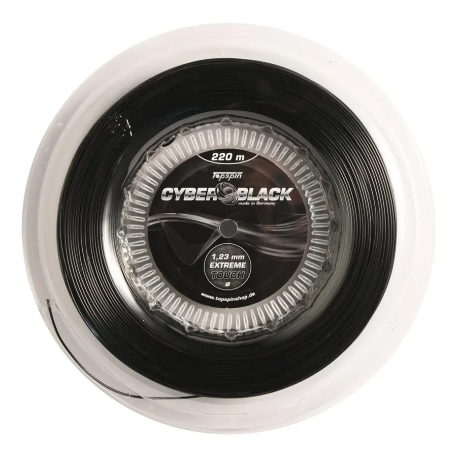 Topspin Cyber Black 220m Saitenrolle-Schwarz