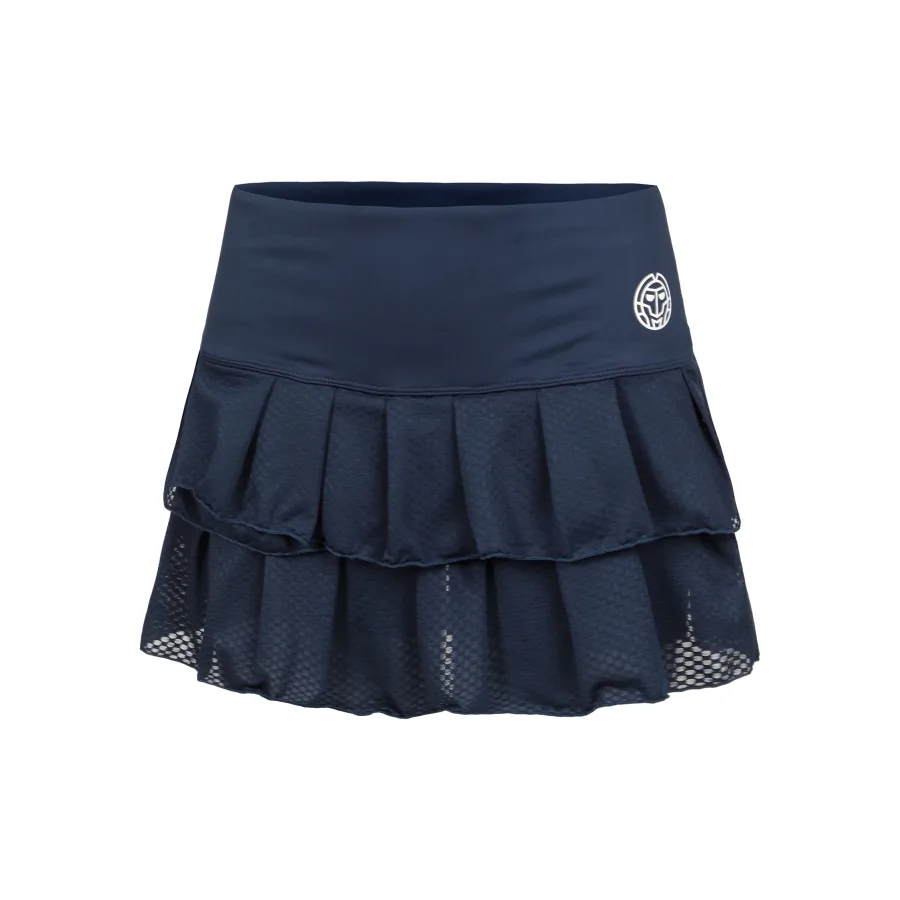 BIDI BADU Crew Pleated Rock Damen-Dunkelblau