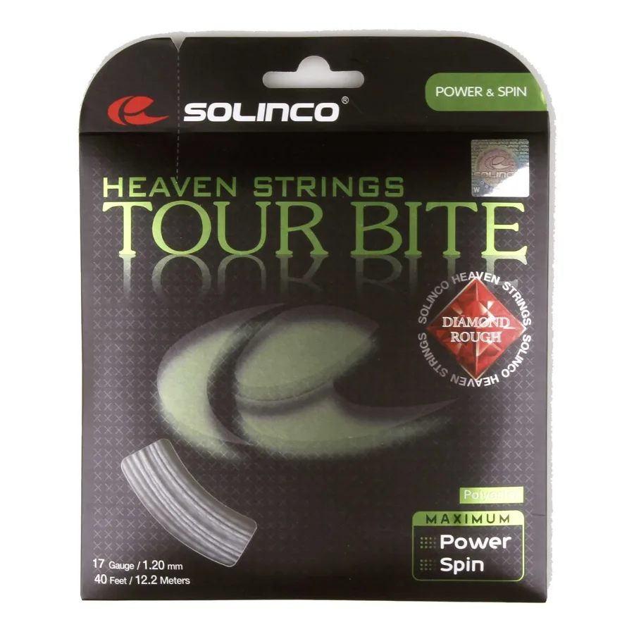 Solinco Tour Bite Diamond Rough Saitenset 12,2m-Silber