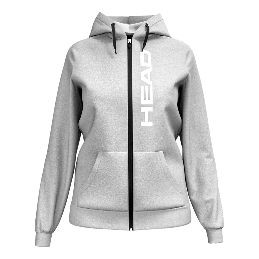 HEAD Club Original Full Zip Sweatjacke Damen-Hellgrau