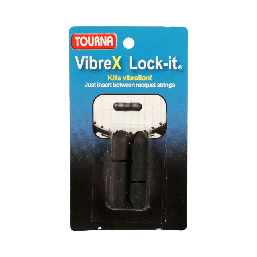 Tourna Vibrex Lock Dämpfer 2er Pack-Schwarz