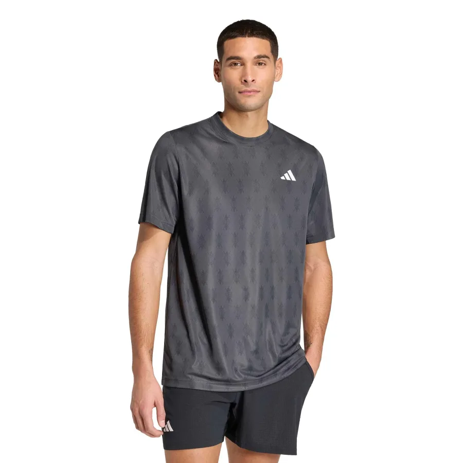 adidas Club Graphic T-Shirt Herren - dunkelgrau