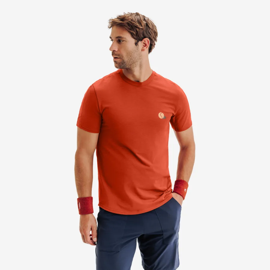 KUIKMA Herren Tennisshirt - TTS Soft braun