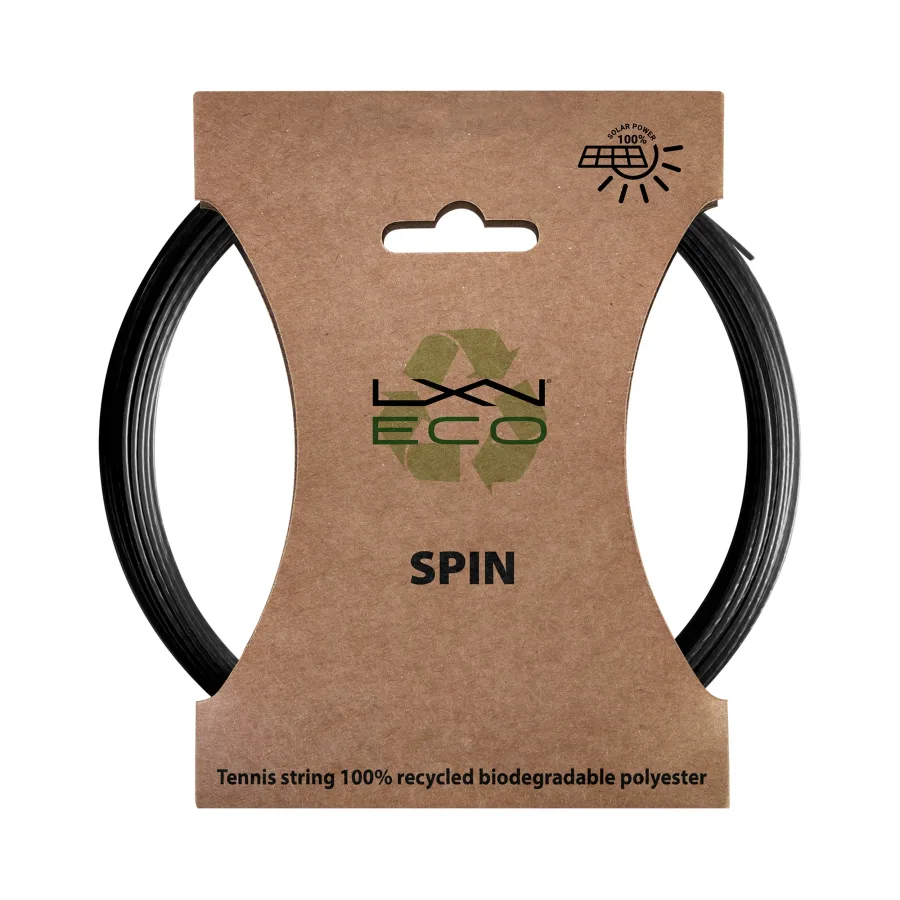 Luxilon Eco Spin Saitenset 12,2m-Schwarz