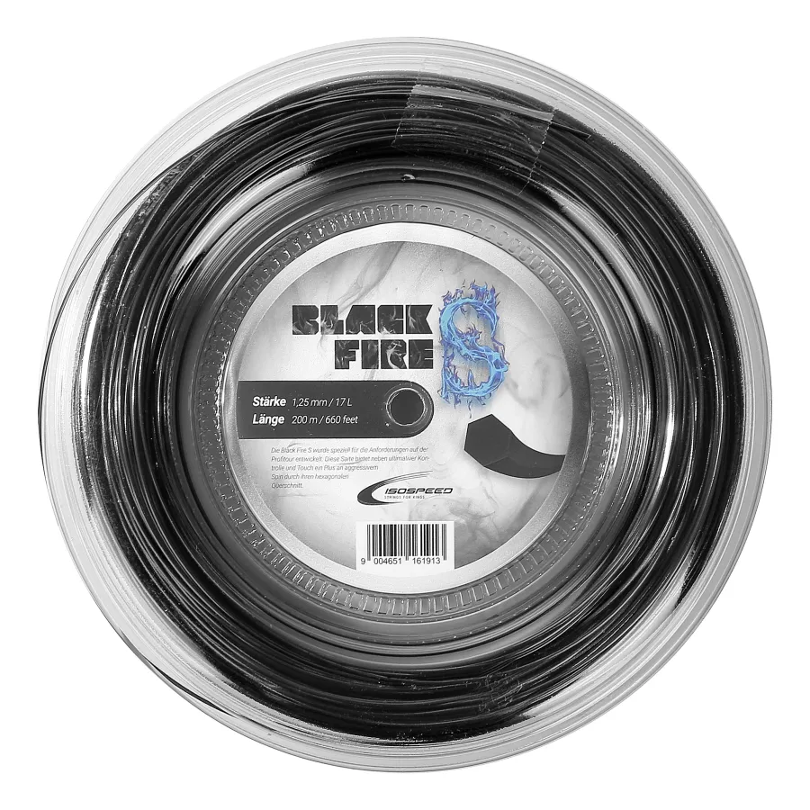 Isospeed Black FireS Saitenrolle 200m-Schwarz