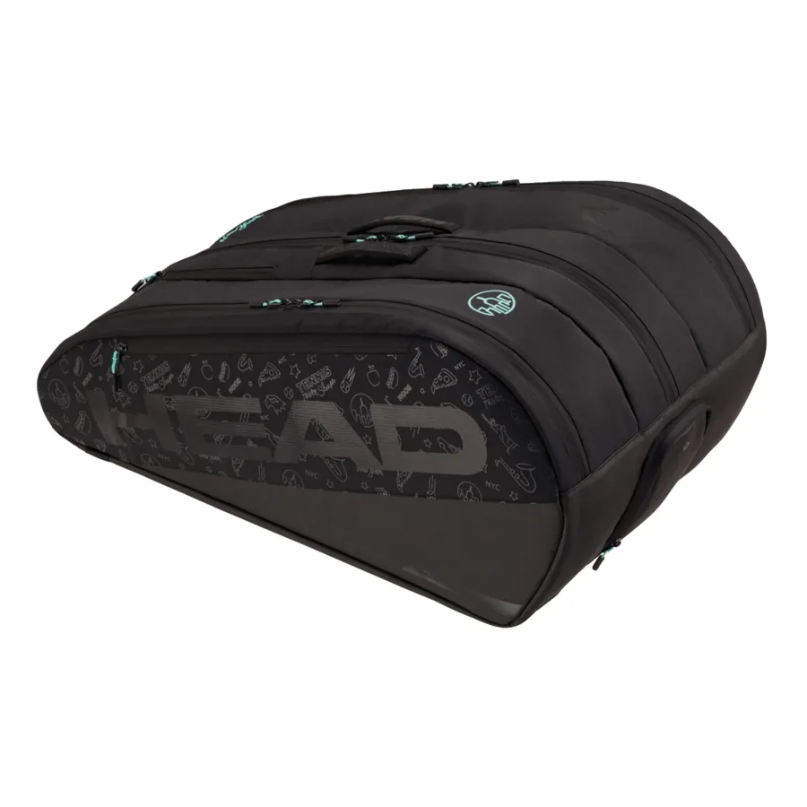 HEAD HEAD Tour XL Neon 2025 Schlägertasche 12er - Schwarz, Blau